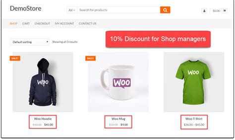 discount on 12 or more items woocommerce and are role